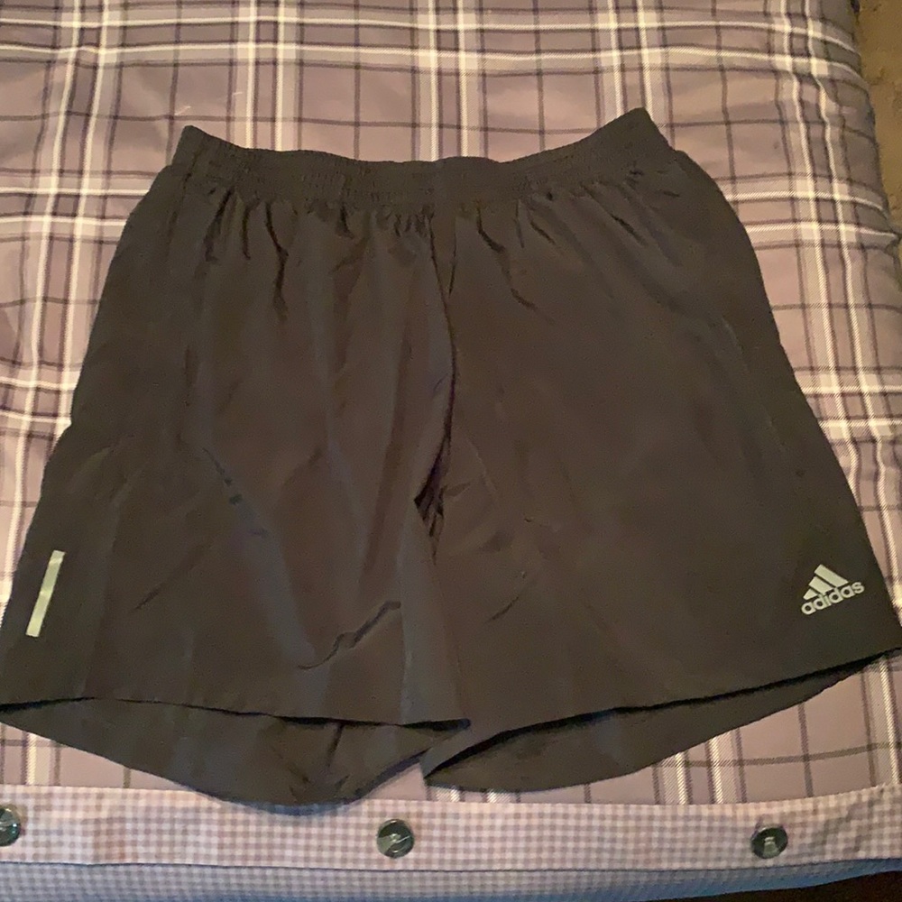 Black adidas shorts